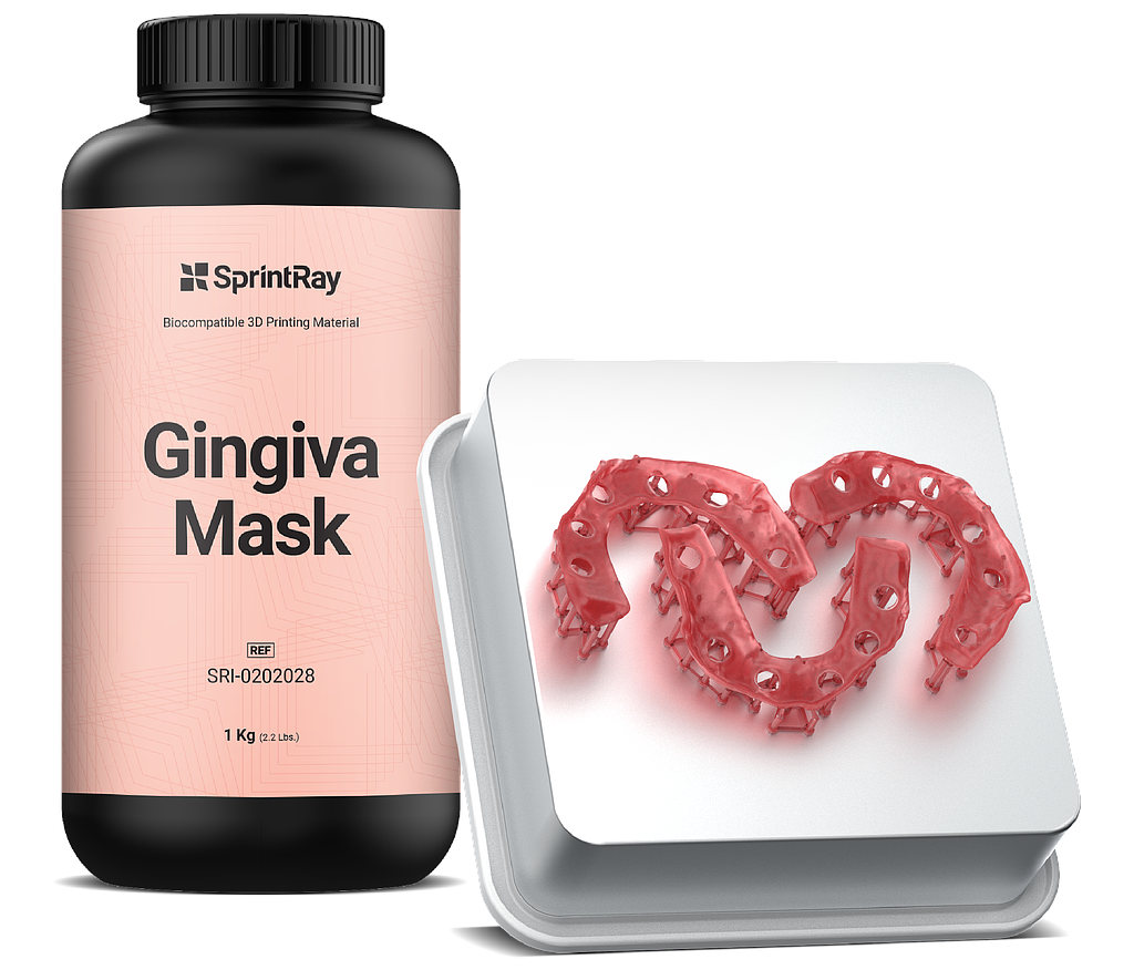 Picture of SprintRay, Gingiva Mask resin, 1 liter option for SprintRay Pro 55S product (BlueSkyBio.com)